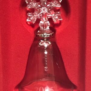 Lenox Snowflake Full Crystal 4.5” Bell